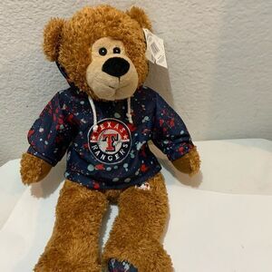 New Good Stuff Texas Rangers 19" Bear Plush Hoodie Shirt MLB Officially Licensed